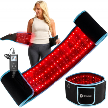 Ceinture de luminothérapie infrarouge rouge, appareil de thérapie infrarouge 650-850 nm pour le soulagement de la douleur, la récu