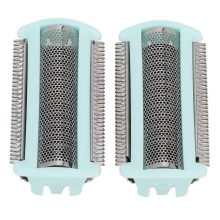 Lot de 2 têtes de rasage électriques à grille, utilisables sur peau sèche ou humide, compatibles avec les rasoirs BRL130 et BRL140