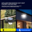 Garden Solar Lamp Motion Sensor Light Auto Charging Waterproof High Brightness 3 4