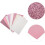 8 Sheets Handbag Making Leather Sewing Leather Fabric Decorative Pink White Folding Easy to Store 1