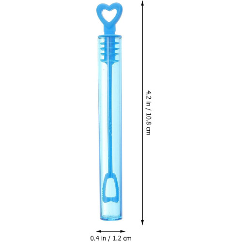 24pcs Mini Bubble Wands for Empty Refillable Bubble Wand Assorted Colors Summer Outdoor Party 1