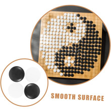 Jeu de Go (200 pièces) en résine noire et blanche, diamètre 1,4 cm, résistante à la casse, pour une utilisation domestique.