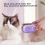 3 In 1 Cat Steamy Brush with Rotatable Handle Easy Using Pet Massage Brush for 4