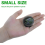 6Pcs Small Pill Case Travel Pill Container Clear Mini Organizer Box Round Black Pill 4