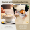 Self Stirring Coffee Mug, 2 Pcs Automatic Adsorbent Travel Stirring Mug, 13.3oz 2