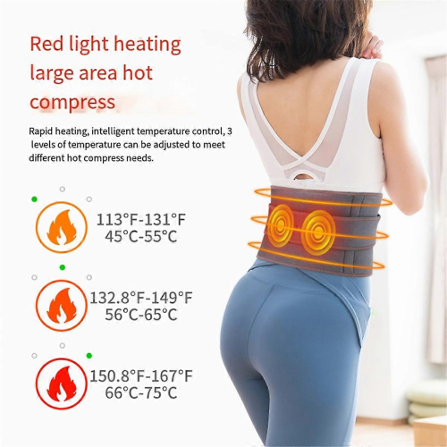 Rechargeable Heating Massage Belt Warm Compress Heating Belt Controller Red Light Heating Belt Warme 2