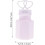 24pcs Double Heart Shape Bubble Bottles Wedding Party Decor White Bubble Wands 2