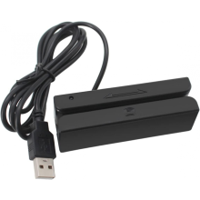 Lecteur de cartes à bande magnétique USB MSR90, mini-lecteur de cartes à 3 pistes pour PC USB