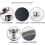 Stainless Steel Hip Flask, Leak-proof Hidden Flask with Cigarette Case 2