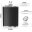 Stainless Steel Hip Flask, Leak-proof Hidden Flask with Cigarette Case 3