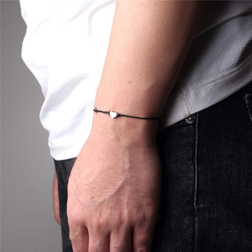 Handmade String Bracelet for Women Men Simple Red Black Braided Adjustable Charm 2