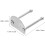 8Pcs Stainless Steel Roller Skate Bracket Plates Kit with Shock Absorbing Mounting Hardware 2
