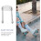 8Pcs Stainless Steel Roller Skate Bracket Plates Kit with Shock Absorbing Mounting Hardware 3