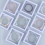 9Pcs Floating Thin Film Display Box, ABS Frame Display Case Holder 9cm x 9cm x 2cm 4
