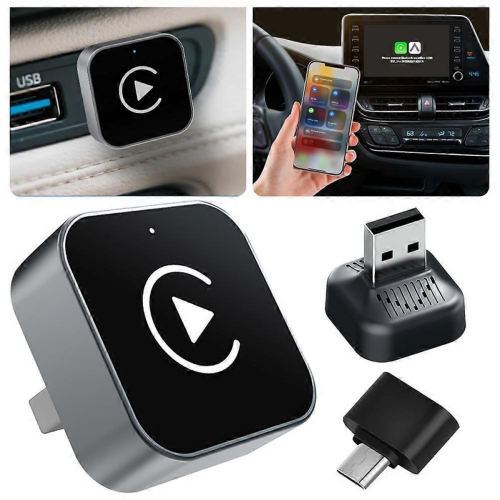 Ασύρματος προσαρμογέας Carplay για iPhone/Androids, εγκατάσταση Plug-Play σε δευτερό 1