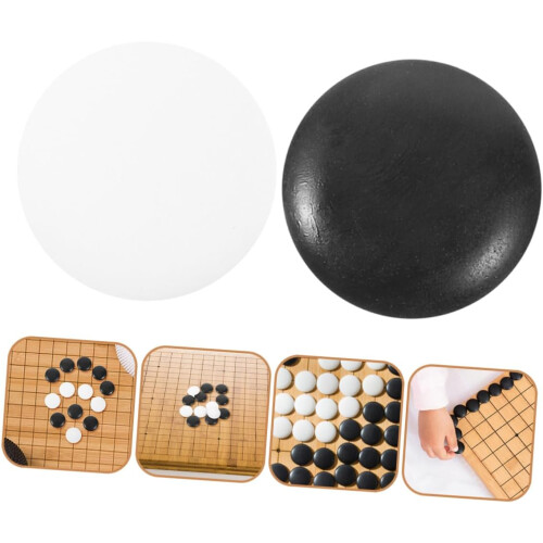 100pcs Go Game Pieces Go Stones Small Flat Broken-Resistant Pieces 1