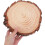 2 discos redondos de madera de corteza natural sin acabado 4