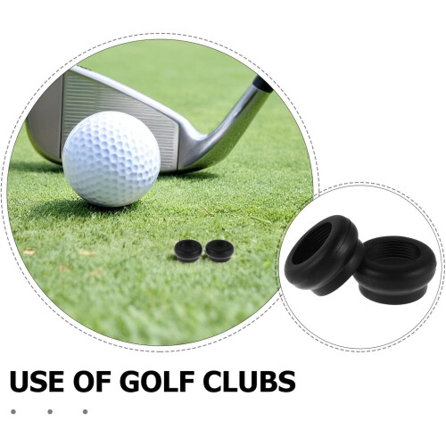 2Pcs Golf Swing Training Grip Rings Black Golf Grip Alignment Tool Swing Aid for Beginners 2