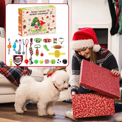 Ημερολόγιο Advent για Σκύλους, 24 Τεμάχια/Σετ Χριστουγεννιάτικου Ημερολ 2