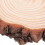 2 discos redondos de madera de corteza natural sin acabado 3
