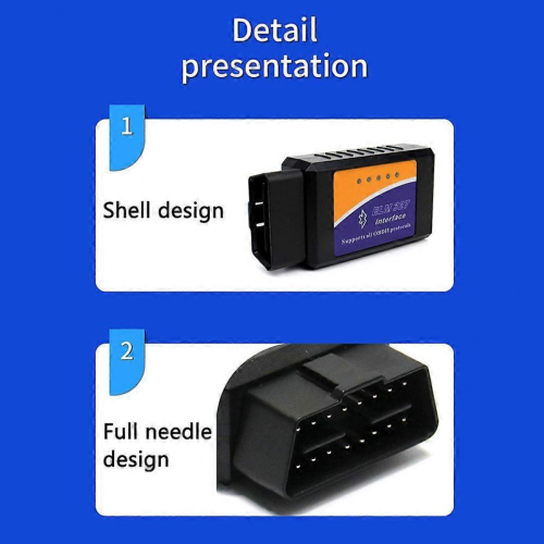 Bluetooth ELM327 OBD2 Scanner V1.5 - Car Diagnostic Tool For Android /IOS, Read/Clear Codes, Real-Time Data, Supports All OBDII Protocols 2