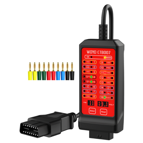 Φορητός ελεγκτής CAN WOYO 12 V 24 V, ανιχνευτής διαύλου CAN 16 ακίδων, ελεγκτής κυκλώματ 1