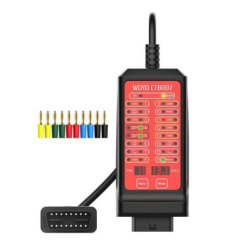 Φορητός ελεγκτής CAN WOYO 12 V 24 V, ανιχνευτής διαύλου CAN 16 ακίδων, ελεγκτής κυκλώματ 2