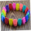 100pcs Colorful Pencil Erasers for Students, Assorted TPR Material Erasers 8
