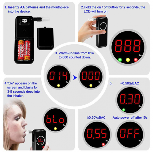 Ketosis Breath Analyzer, Digital LCD Keto Meter Breathalyzer 2