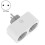 3X TUYA  Wifi Dual Plug 16A 2-in-1 Socket Outlet   Home Timing APP Voice Control Work CLY809 EU Plug 5