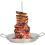 Vertical Cooking Stand Gyros Bbq Grilling Accessory With 3 Removable Spikes 4