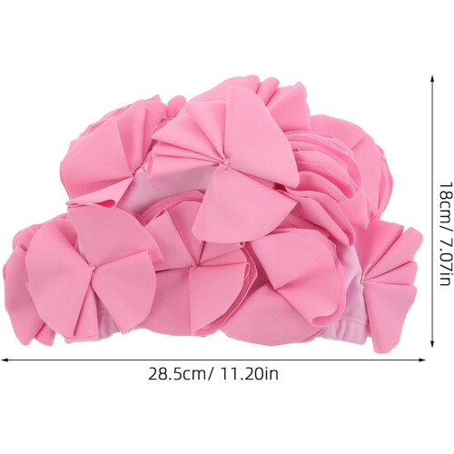 Badekappe mit Blumenmuster für Damen mit langem Haar, geeignet für den Pool 1