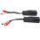2 Pair RCA Audio Network Cable Extender Twisted Pair Transmitter RCA Interface 2-Way Audio Extender RJ45 to RCA Extender 4