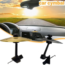 Mini tambour cymbale pour grille d'aération de voiture 2025, jouet musical amusant avec support pour tableau de bord, accessoire d