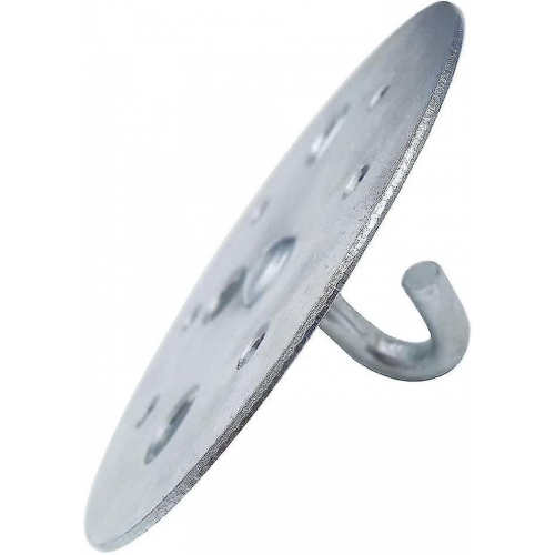 Metal Round Base Ceiling Hook 90mm Heavy Duty Chandelier Hook Fitting,2 Pieces 1
