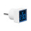 2X Digital Voltmeter Square AC220V Square Voltage Tester with LED Display and Indicator Light EU Plug 3