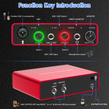For Focusrite Scarlett Solo 3. generasjons USB-lydgrensesnitt Gitaristen VocalistXD