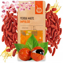 YERBA MATE Grøn TOUCH MATE Impuls energi 500 g guarana goji naturlig