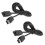 4Pcs 1.8M Game Extender Cord Extension Cable for 2017  SNES Classic  Controller for NES  Controller Black 3