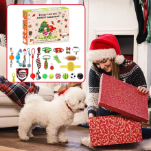 Dog Advent Calendar, 24 Pieces/Set Christmas Advent Calendar Dog Advent Calendar, Christmas Advent Calendar Gift for Dog Lovers