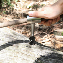 Outil de survie multifonctionnel de haute qualité pour les colons et le bushcraft : tarière manuelle
