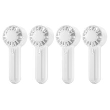 4X Ventilatore Portatile Ricaricabile Tramite USB Ventilatore Portatile Portatile con Flusso D'Aria Ad Alta Velocità per Esterni