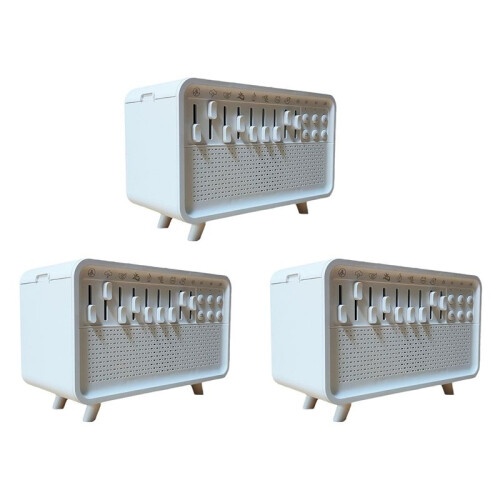 3X White Noise Machine Diffuser Air Aroma Diffuser Humidifier with 8 White Noise Adjustable, Night Light