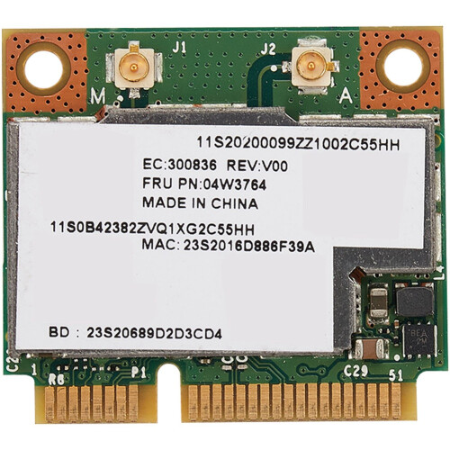 2X BCM943228HMB 04W3764 WIFI Wireless  4.0 Half  PCI-E Card Compact for  E130 E135 E330 E335 E530 2