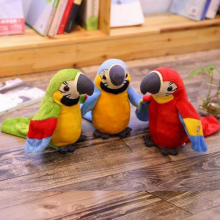 Perroquet parlant qui répète ce que vous dites, peluche, jouet animal, perroquet électronique, peluche, jouets perroquet