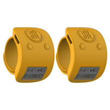 2X Digital LCD Electronic Finger Ring Hand Tally Counter 6 Digit Rechargeable Counters Clicker-Yellow
