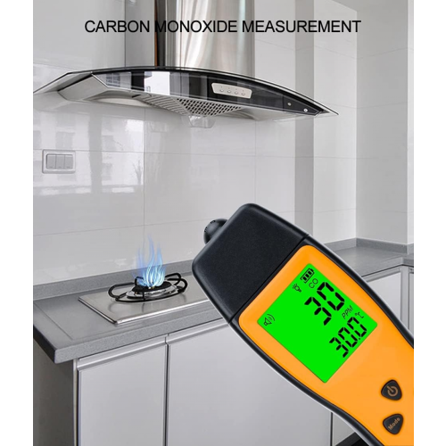Détecteur de monoxyde de carbone portable, détecteur de fuites de CO 80 dB, analyseur de gaz CO