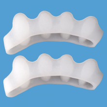 Séparateur d'orteils Yogamedic pour orteils qui se chevauchent, 6 pièces, silicone amélioré, 0 % BPA, taille unique, correcteur d'