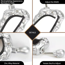 Tête de crâne de guitare pour guitare acoustique et électrique, ukulélé squelette, compatible avec banjo