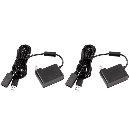 2X USB AC Adapter for  360 Kinect Sensor, Power Supply for  360 Game Console US Plug